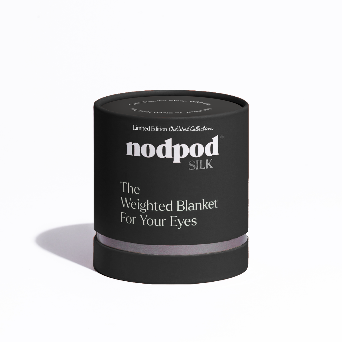 Nodpod Mineralized Silk weighted sleep mask in Gunmetal