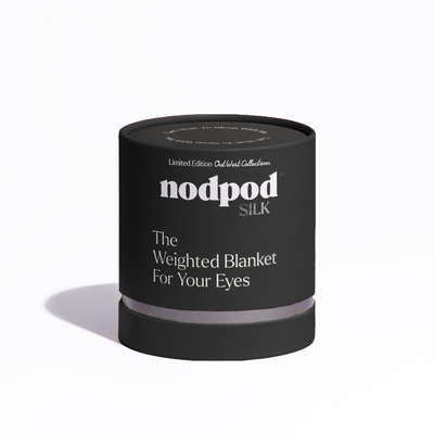 Nodpod Mineralized Silk weighted sleep mask in Gunmetal