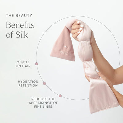 Nodpod Mineralized Silk weighted sleep mask in Petal
