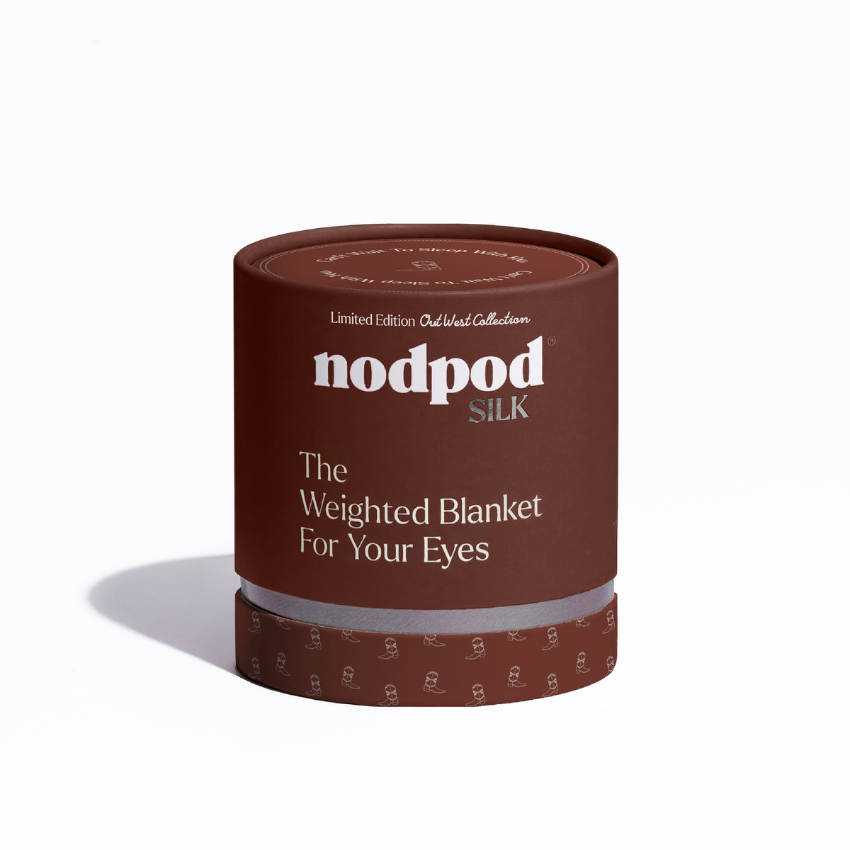 Nodpod Mineralized Silk weighted sleep mask in Saddle Up