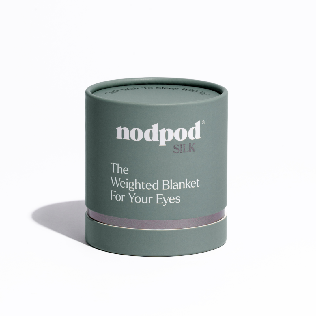 Nodpod Mineralized Silk weighted sleep mask in Sage