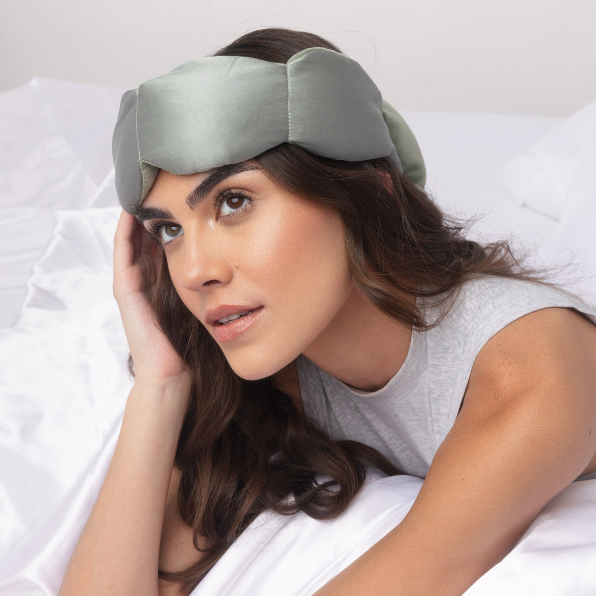 Nodpod Mineralized Silk weighted sleep mask