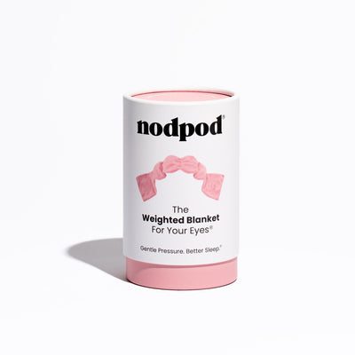 Nodpod weighted sleep mask in Blush Pink