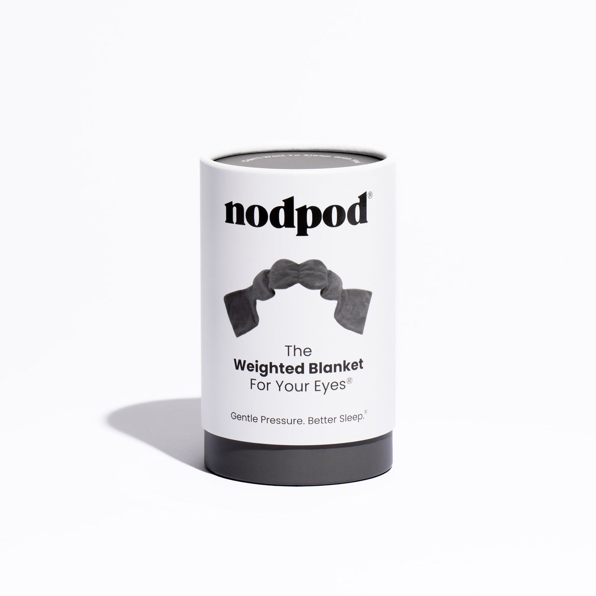 Nodpod weighted sleep mask in Elephant Gray