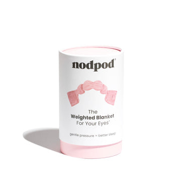 Nodpod weighted sleep mask in Blush Pink