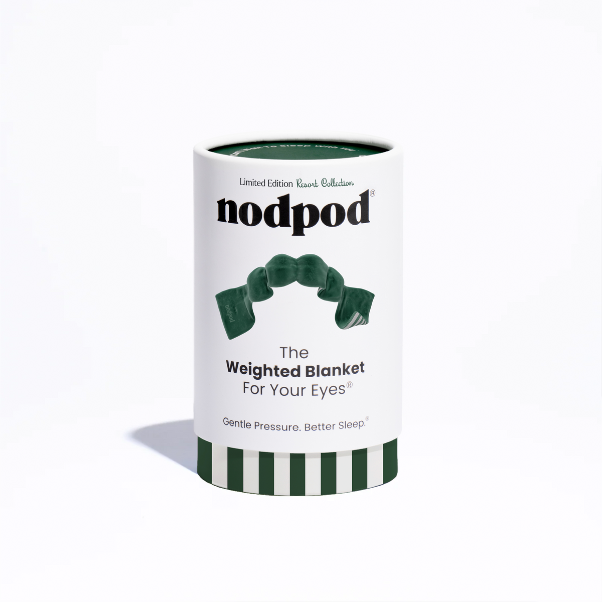 Nodpod weighted sleep mask in Green Cabana