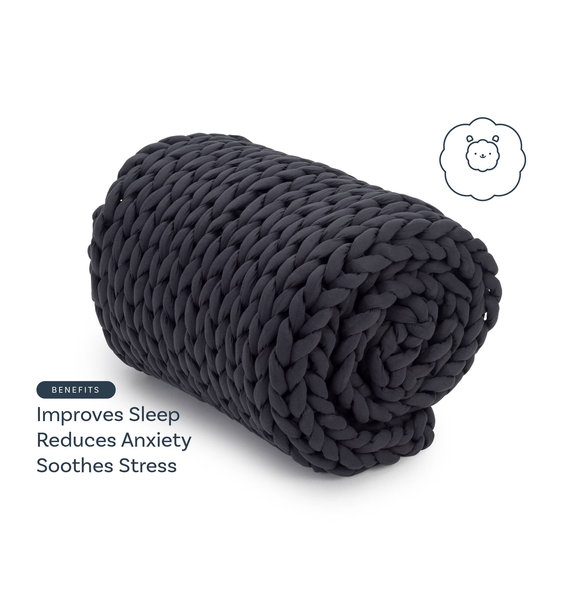 Nuzzie : Knit Weighted Blanket - Heartstrong Sleep