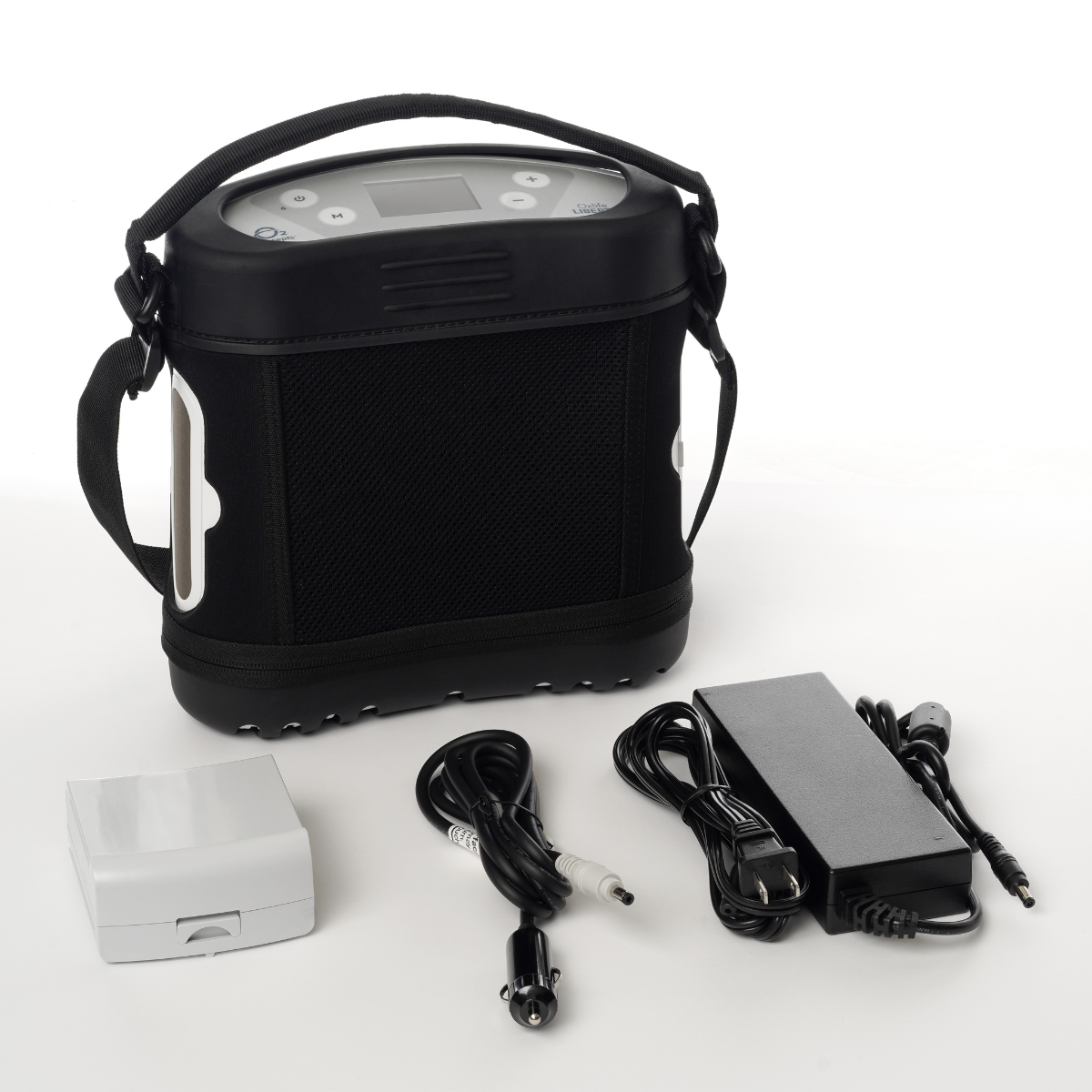 O2 Concepts Oxlife Liberty 2 - Portable Oxygen Concentrator, Bag, Power Chord