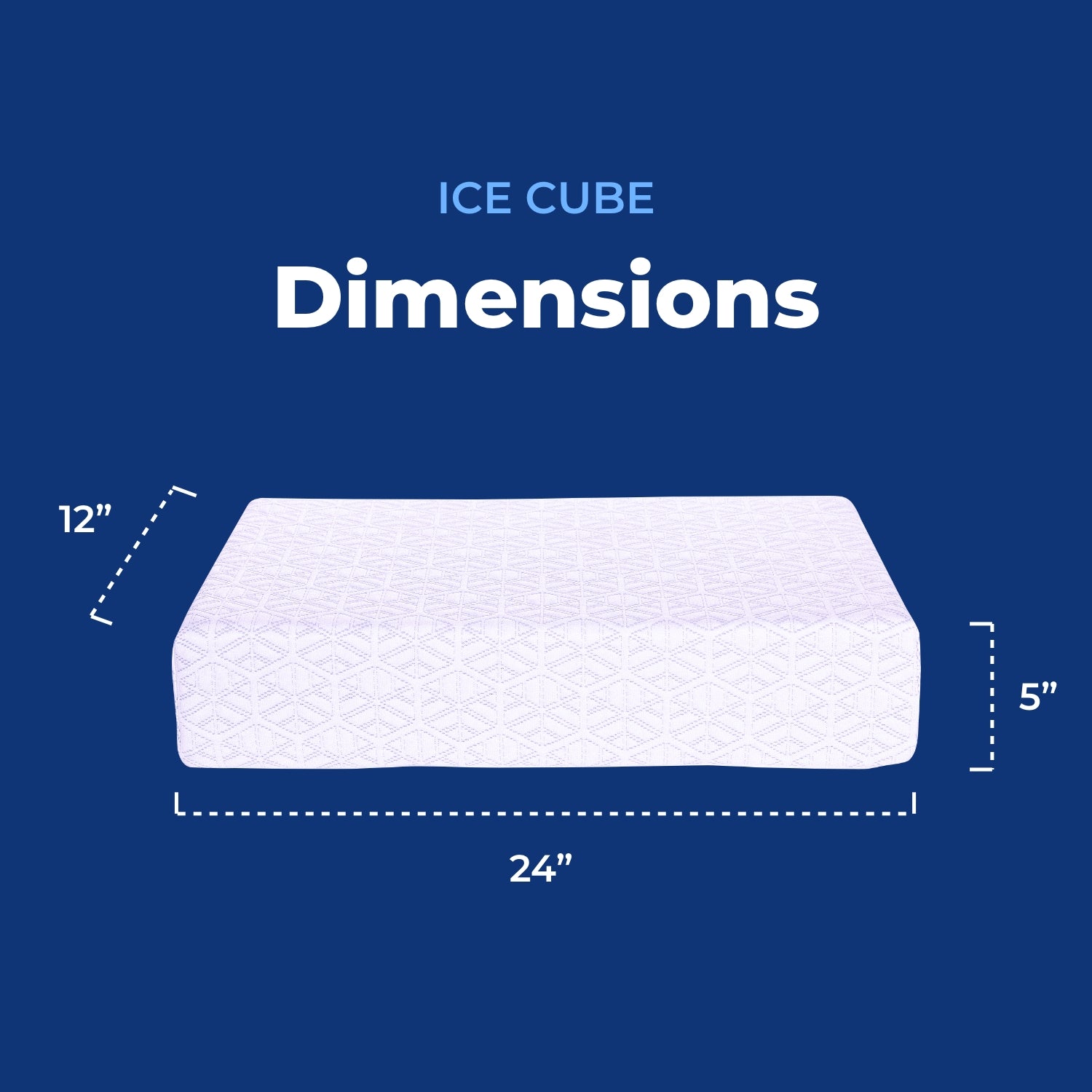 Pillow Cube : Ice Cube Dimensions