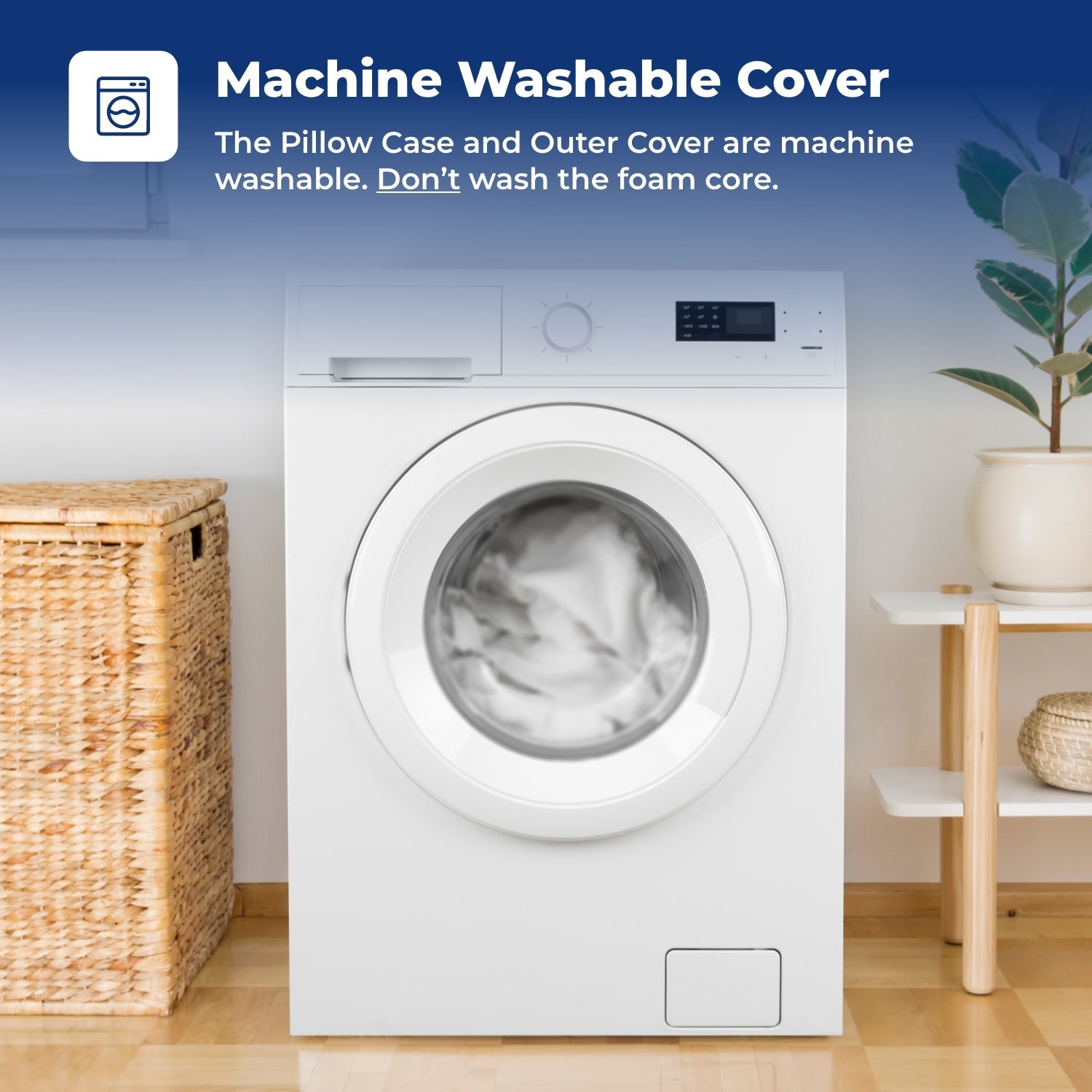 Pillow Cube : Ice Cube - Machine Washable Cover