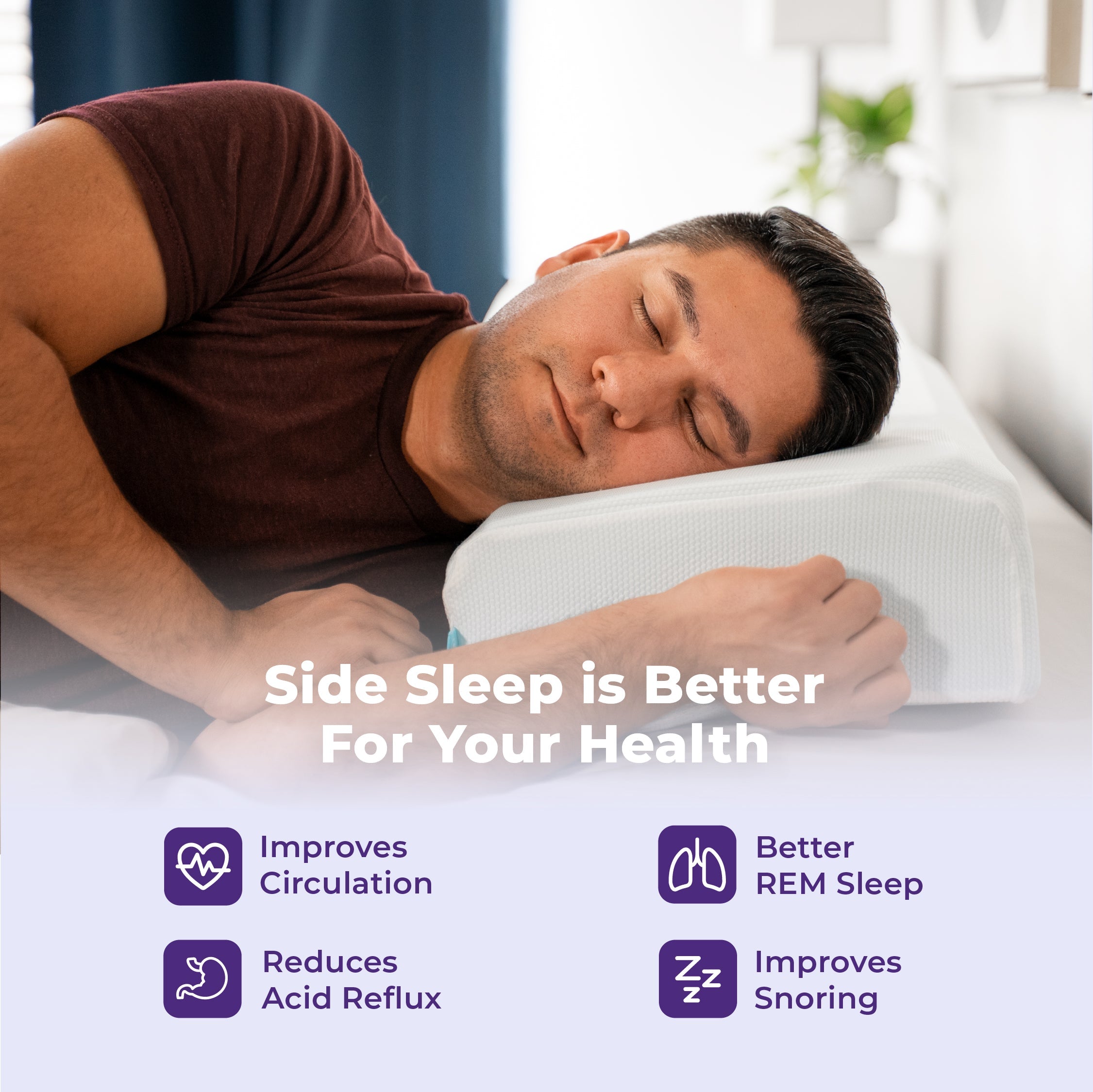 Pillow Cube : Side Cube Riser - Side Sleep is Better for your Health
