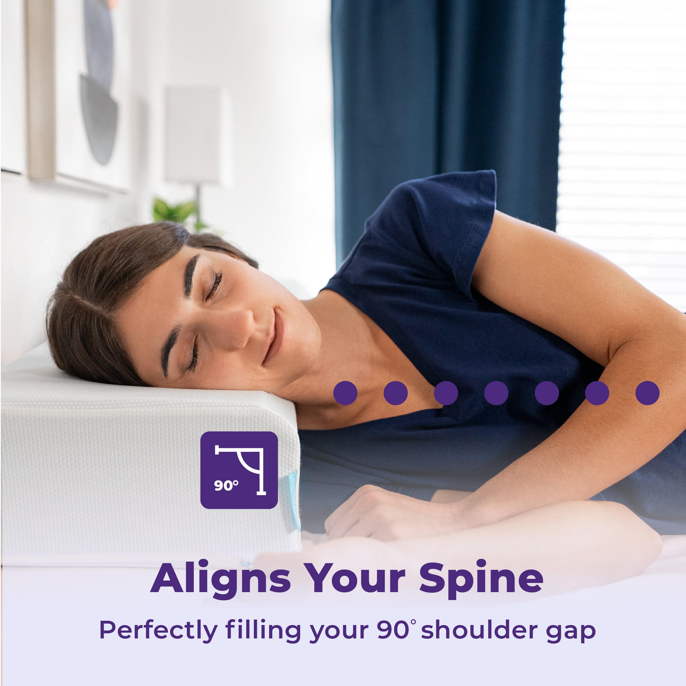 Pillow Cube : Side Cube Riser - Spine Alignment and Shoulder Gap