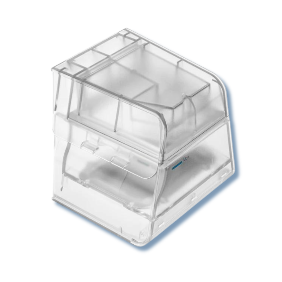 React Health Luna G3 replacement humidifier water chamber tub with clear measurement markings
