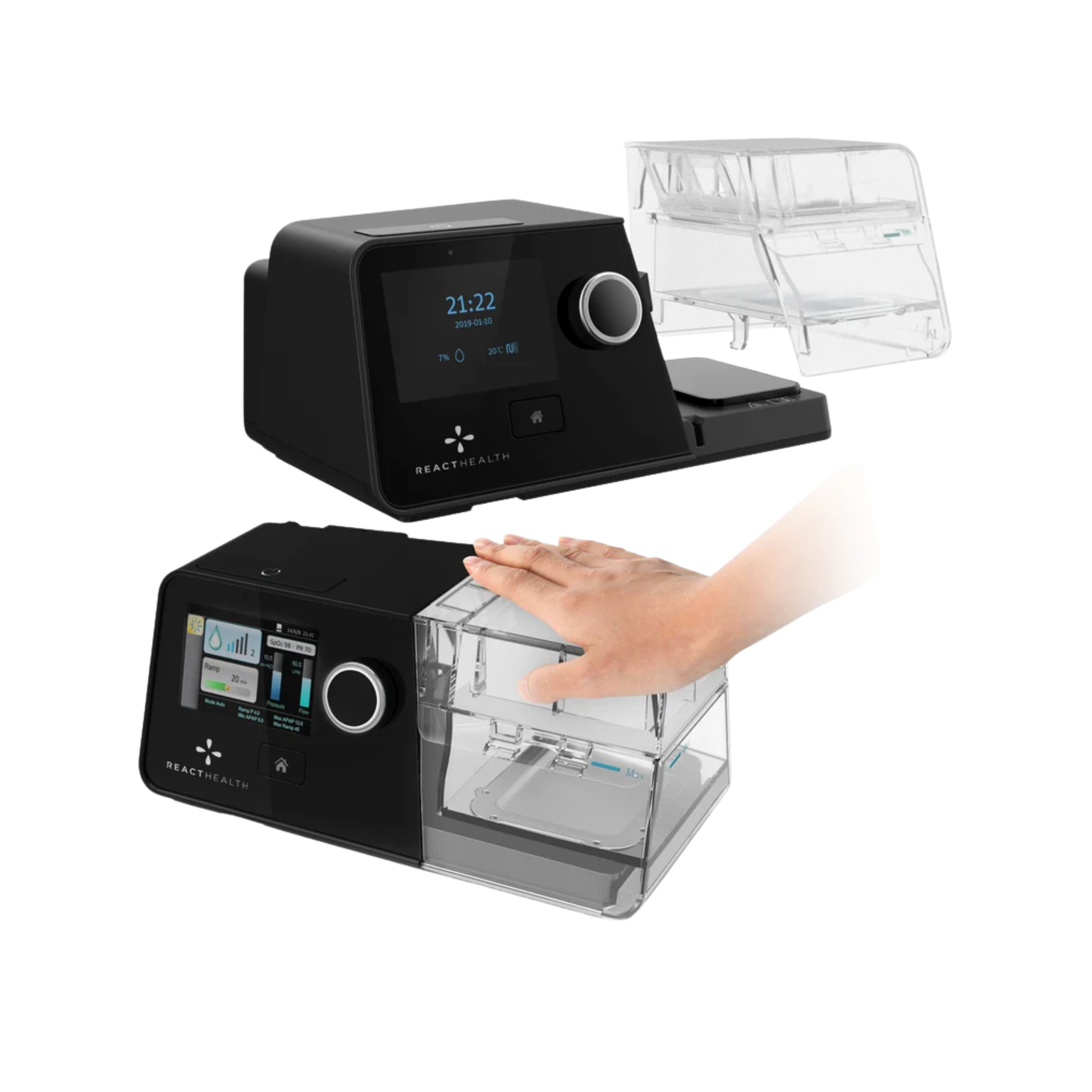 React Health Luna G3-X Auto CPAP Machine - Pop-Out Water Chamber