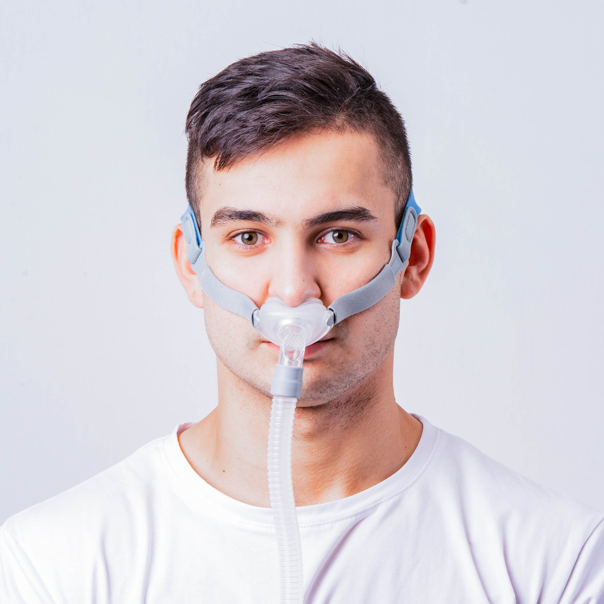 Reach Health Rio II CPAP Pillow Mask - Worn by Male