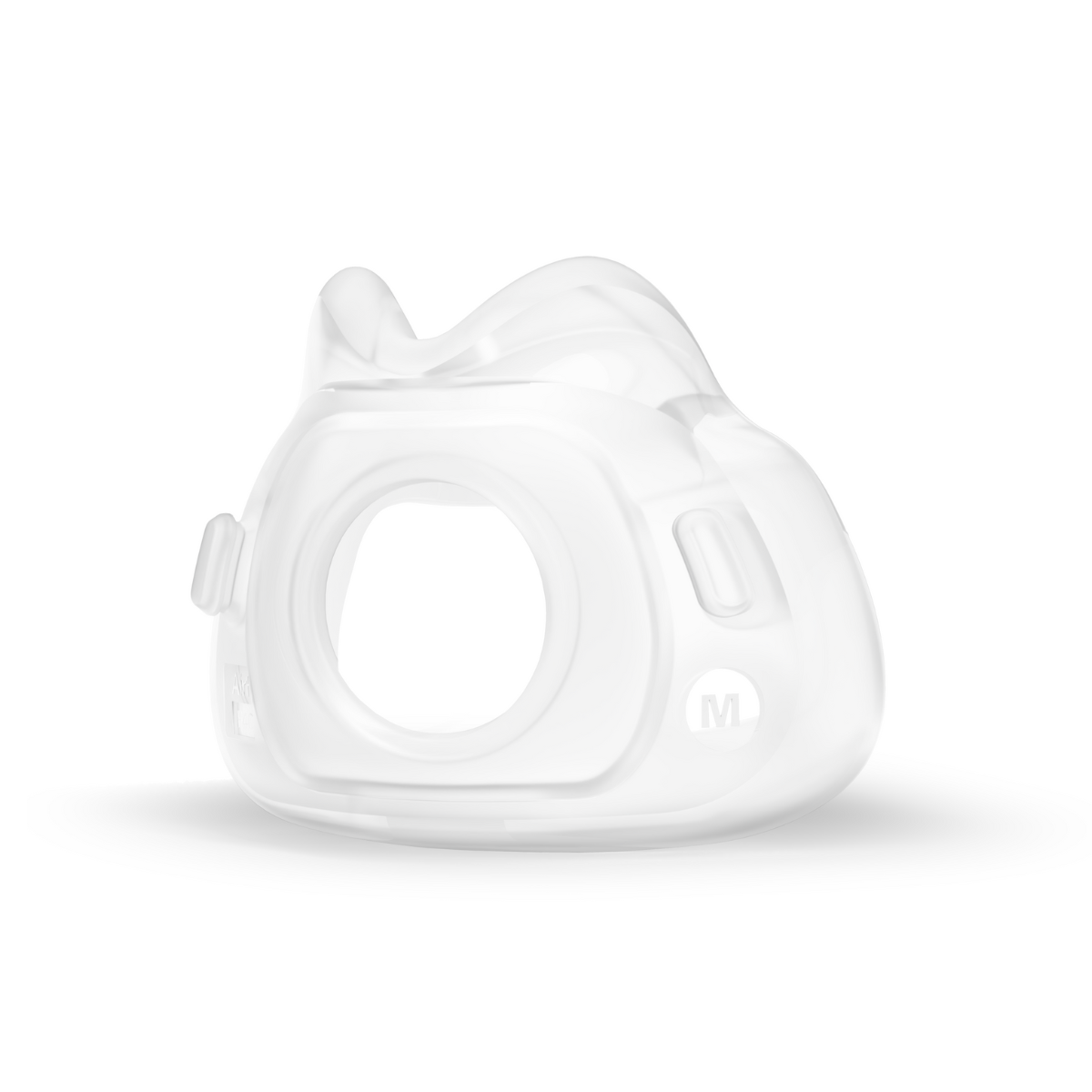 ResMed AirFit F40 replacement cushion in size medium showing clear molded size indicator