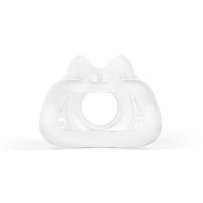 Rear perspective of ResMed AirFit F40 replacement full-face silicone cushion in size medium