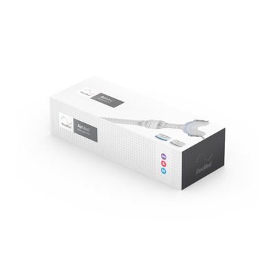 Packaging box for ResMed AirFit N30 nasal CPAP mask pack designed for AirMini