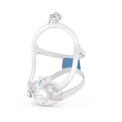 Left side profile of ResMed AirFit X30i hybrid CPAP mask highlighting SpringFit frame