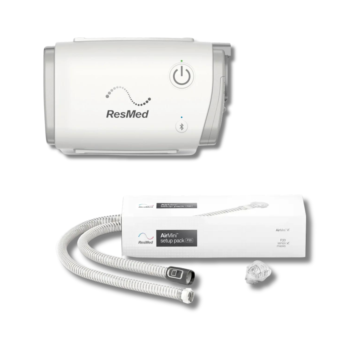 ResMed AirMini Travel CPAP and F20 Setup Pack