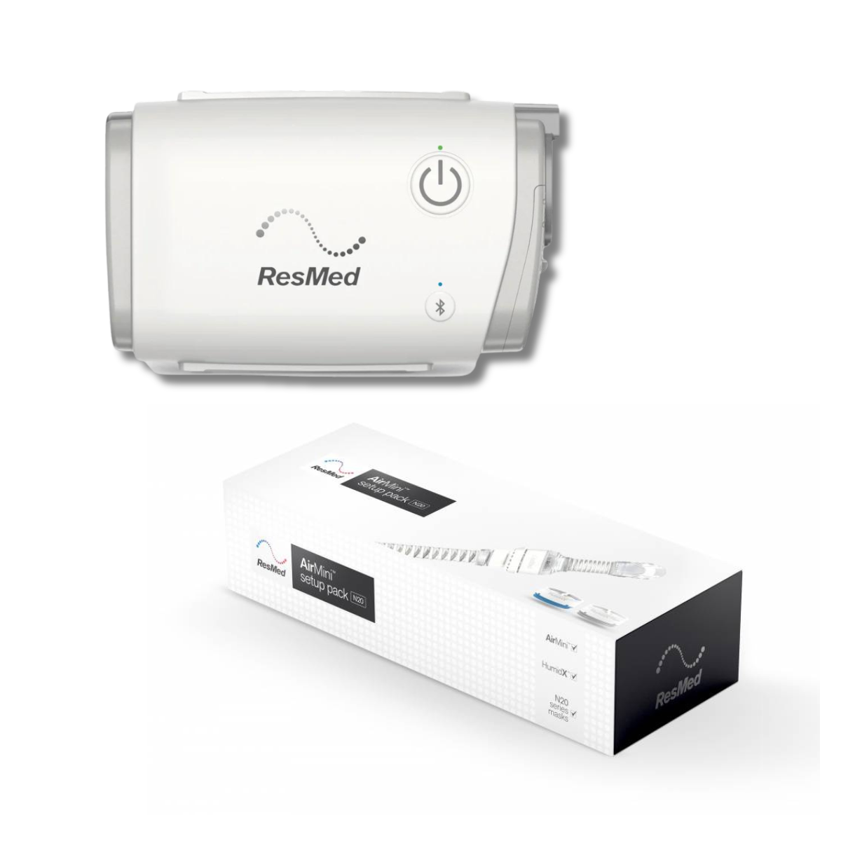 ResMed AirMini Travel CPAP and N20 Setup Pack