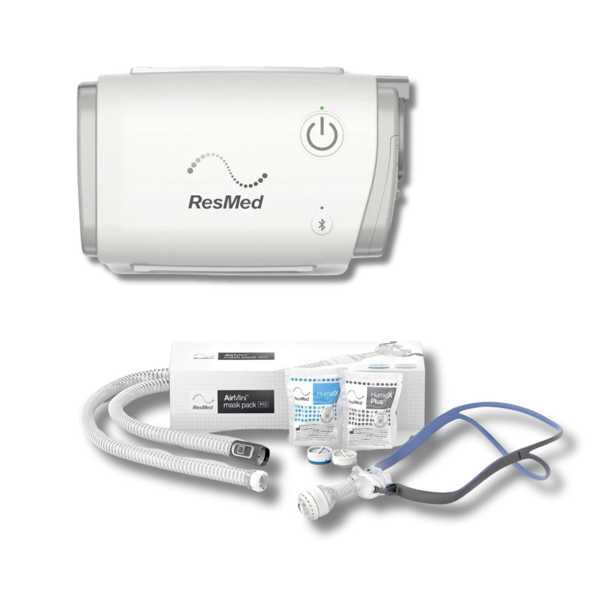 ResMed AirMini Travel CPAP and P10 Mask Pack