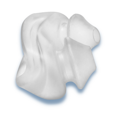 Side profile of React Health Rio II replacement nasal pillow cushion