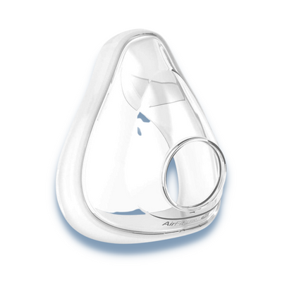 Side profile of replacement silicone cushion for ResMed AirFit F20 full-face CPAP mask