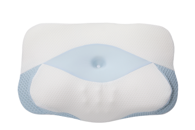 Sleep Again ergonomic cervical contour head pillow with cooling bamboo zipper cover