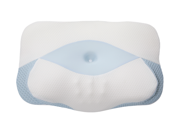 Sleep Again ergonomic cervical contour head pillow with cooling bamboo zipper cover
