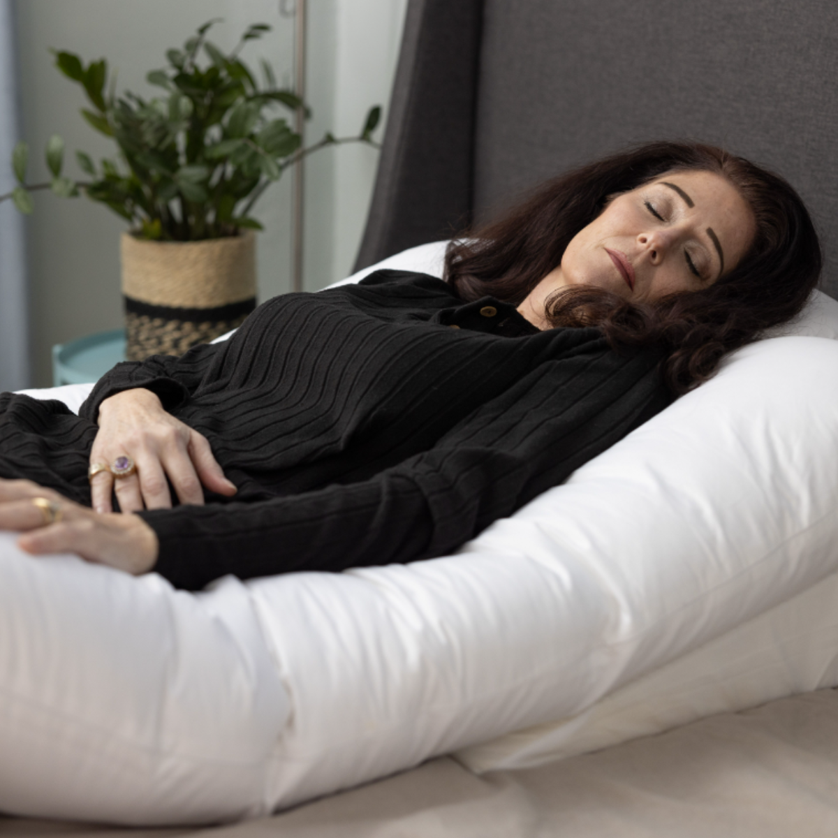 Sleep Again Pillow System - Woman Sleeping