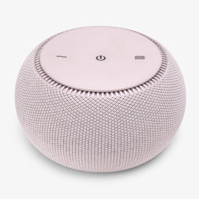 SNOOZ Pro acoustic smart white noise sound machine in elegant blush pink finish