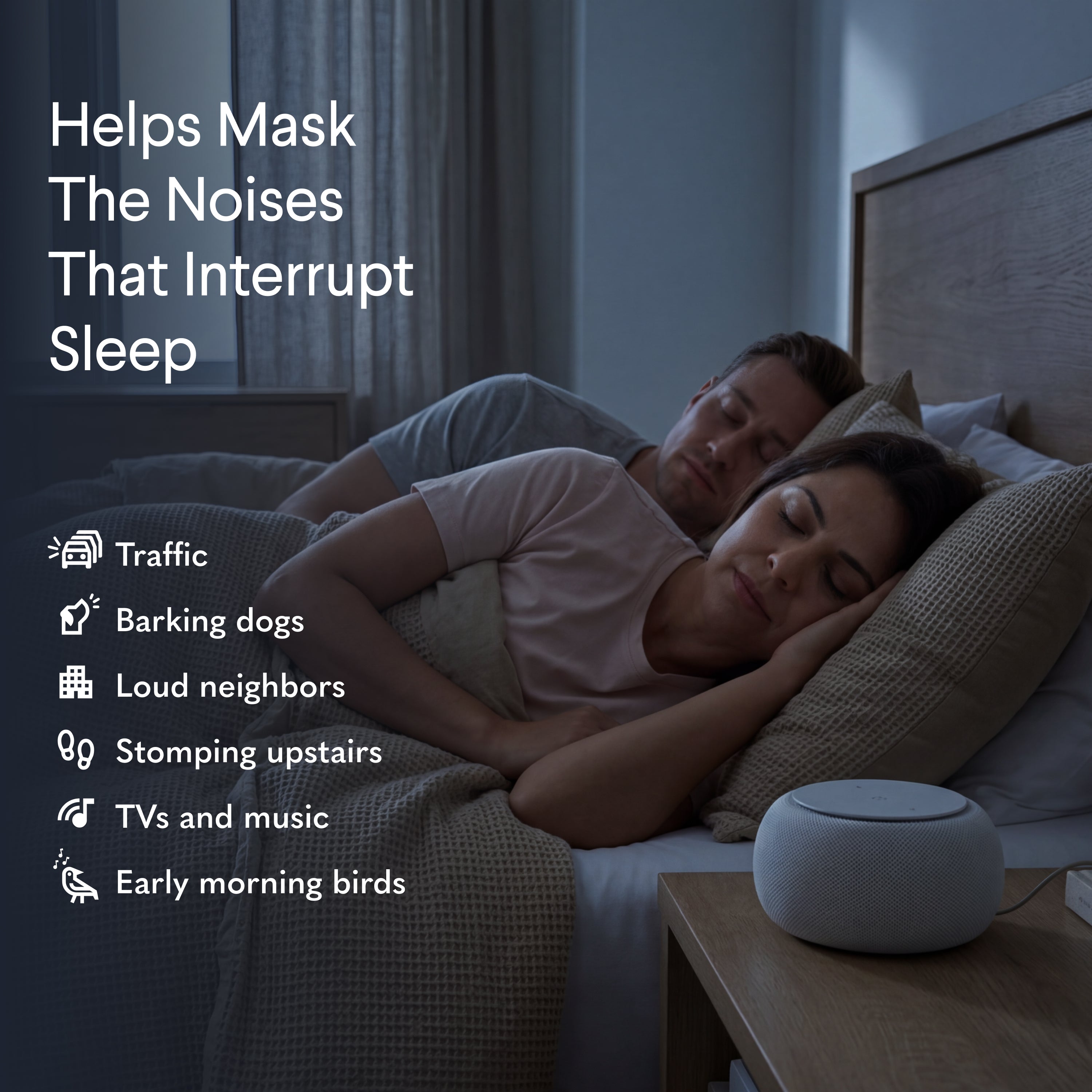 SNOOZ Pro : Smart White Noise Sound Machine - Heartstrong Sleep