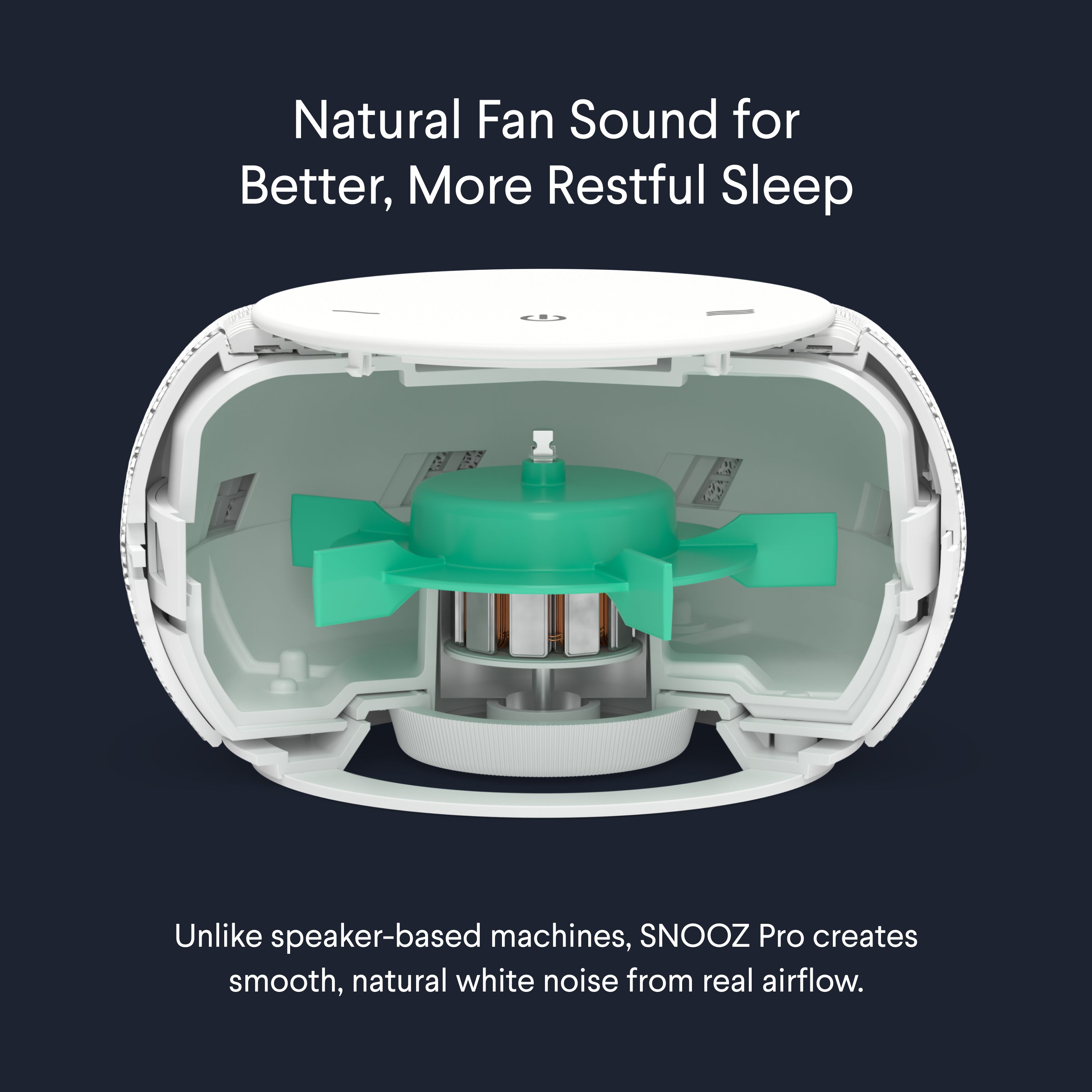 SNOOZ Pro : Smart White Noise Sound Machine - Heartstrong Sleep