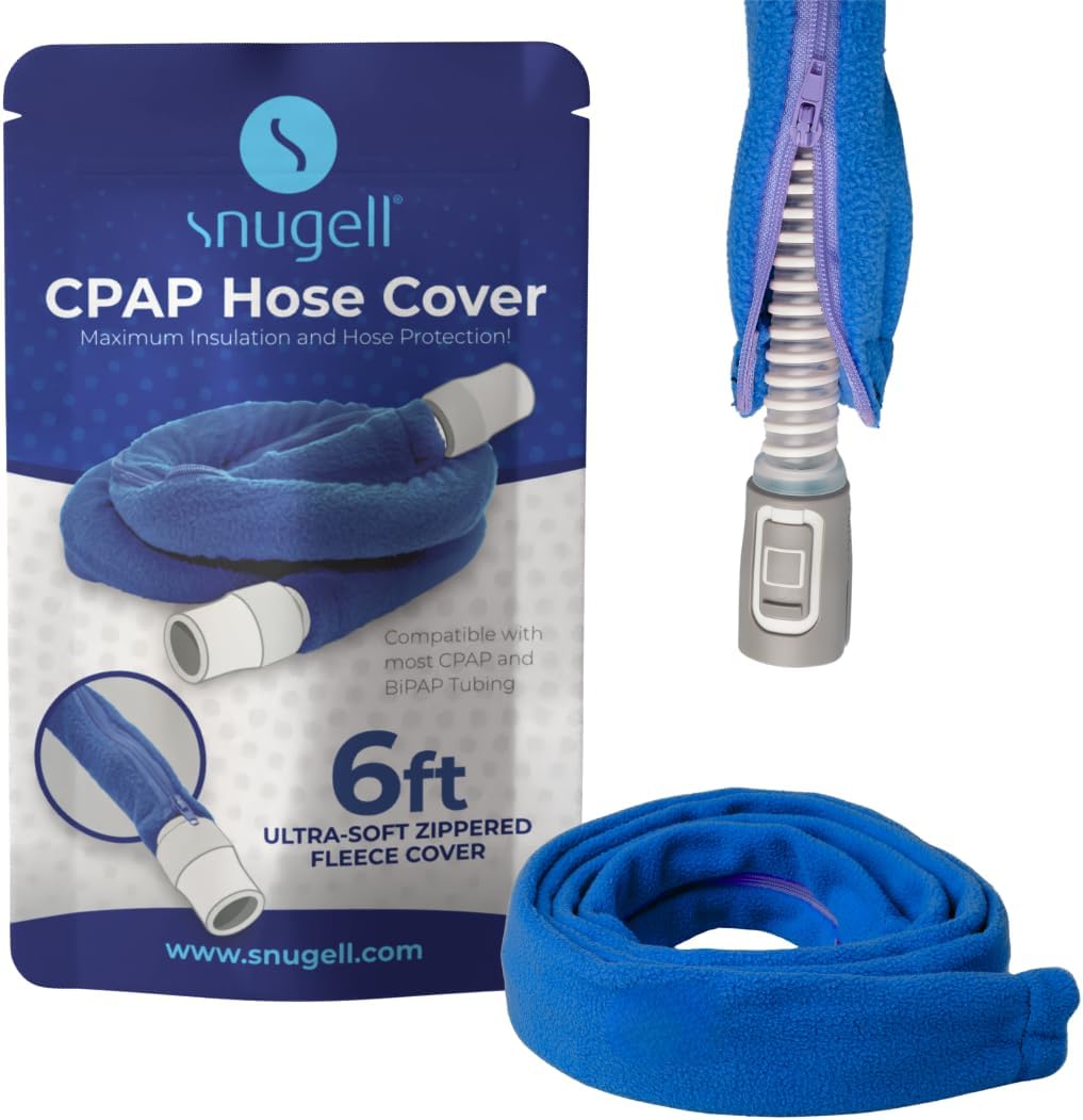 Snugell CPAP hose cover with packaging on a white background