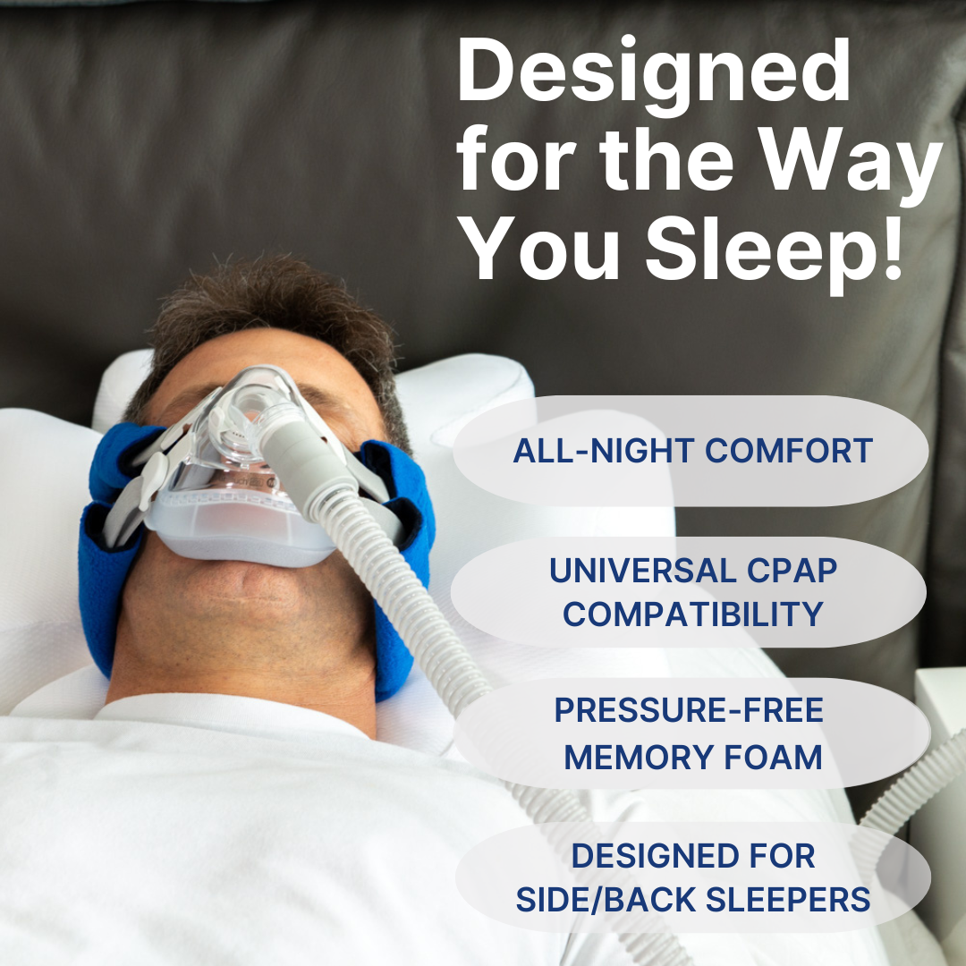 Snugell Ergonomic CPAP Pillow - Designed for the Way You Sleep.