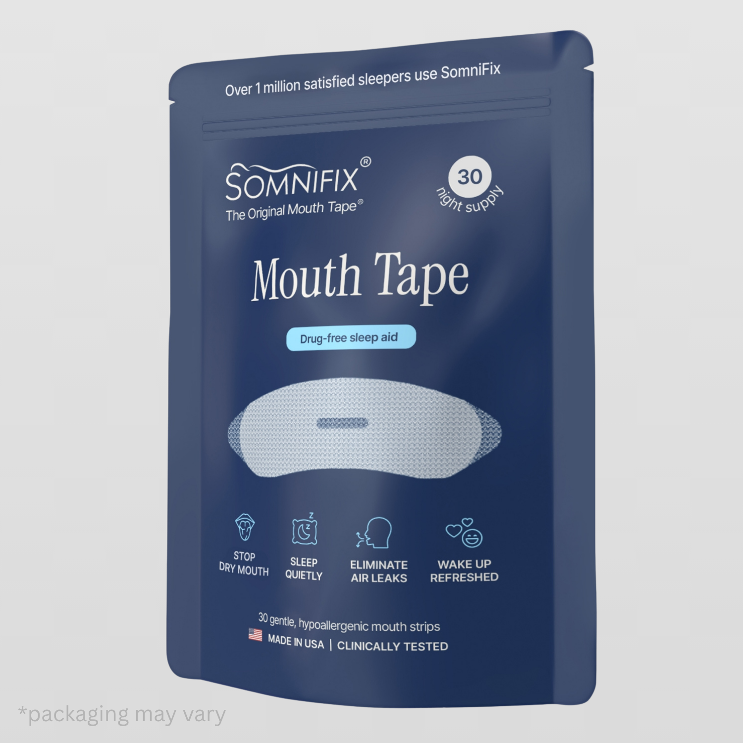 SomniFix Mouth Tape - 30 Night Supply
