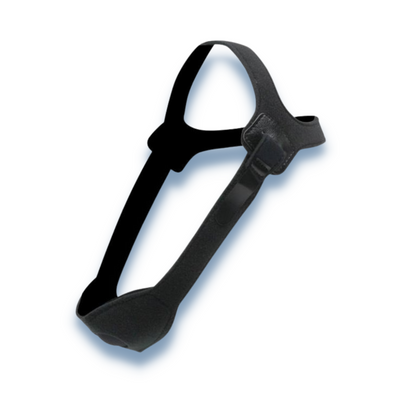 Sunset Healthcare Halo style adjustable neoprene chin strap for CPAP therapy displayed alone