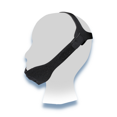Sunset Healthcare Halo style CPAP chin strap designed to support mouth closure during sleep therapy
