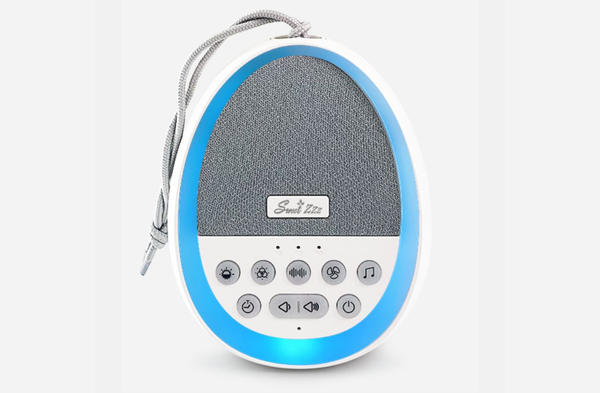 Sweet Zzz's White Noise Machine - Front of device with function buttons.