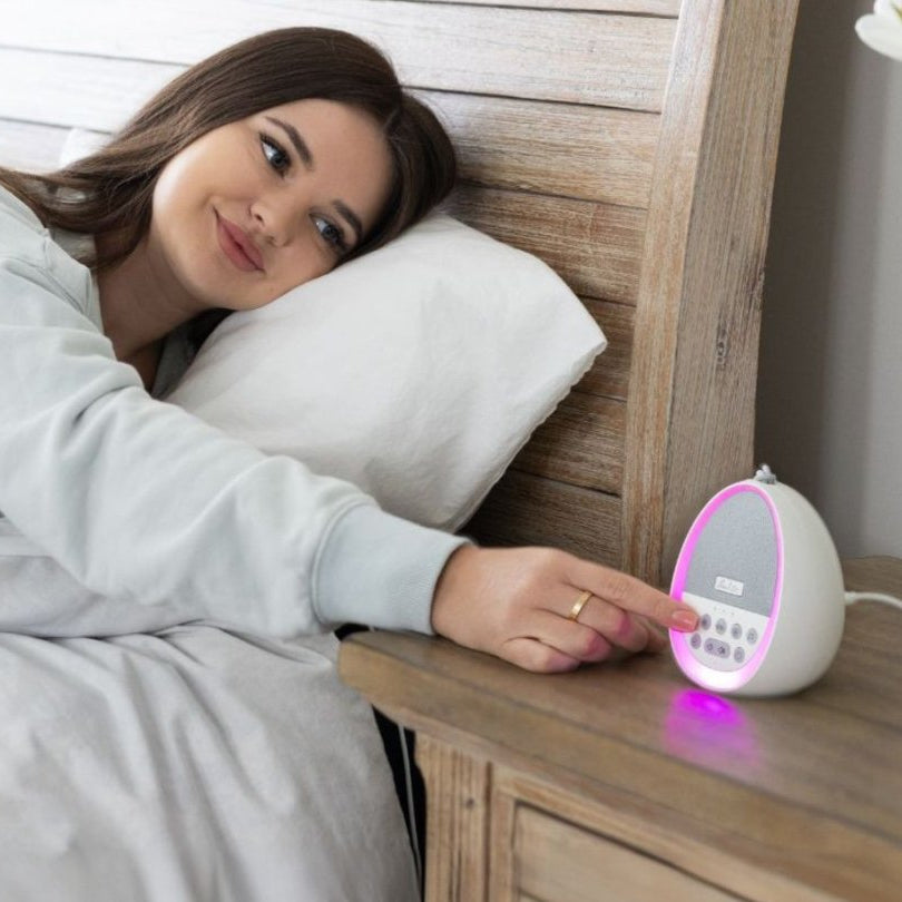 Sweet Zzz's White Noise Machine -Awakening in the morning and turning off the machine.