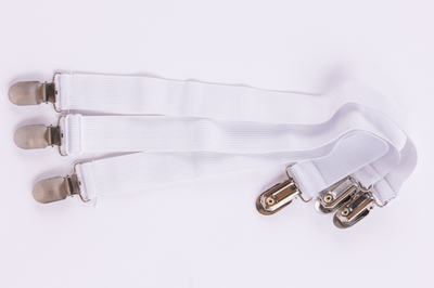 Three-pack of adjustable positioning straps for Sleep Again Pillow System wedges