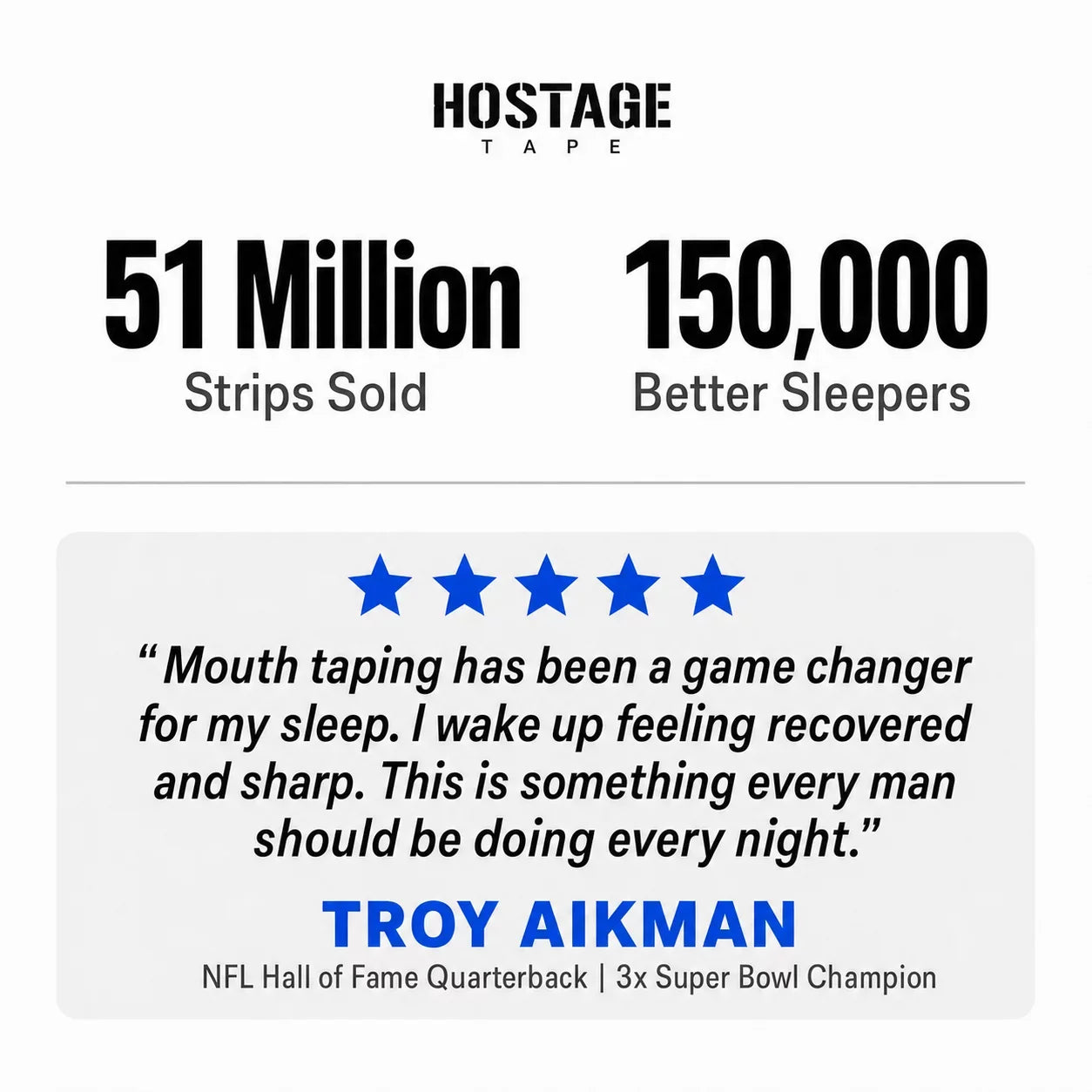 Hostage Mouth Tape - Heartstrong Sleep