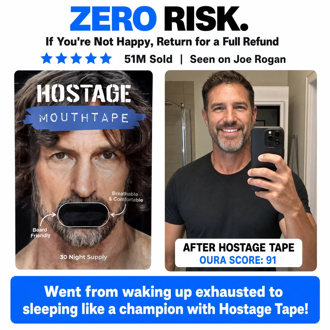 Hostage Mouth Tape - Heartstrong Sleep