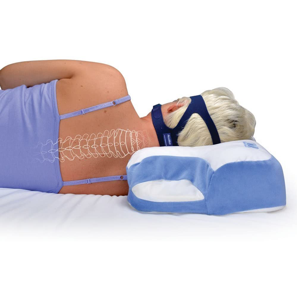 Contour CPAPMax Pillow 2.0 with Pillow Cover - Heartstrong Sleep