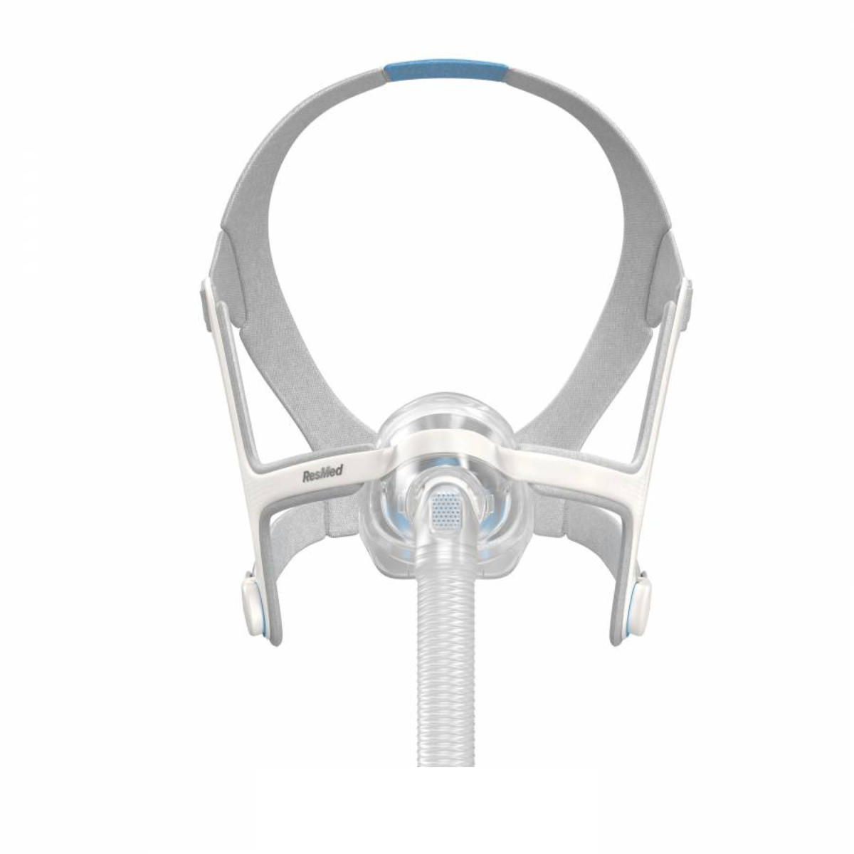ResMed AirTouch N20 complete nasal CPAP mask system with UltraSoft memory foam cushion, front view