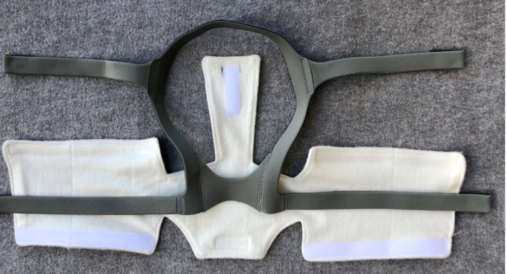 CLOUD bamboo fabric CPAP headgear neck comfort pad and strap covers protecting skin from straps