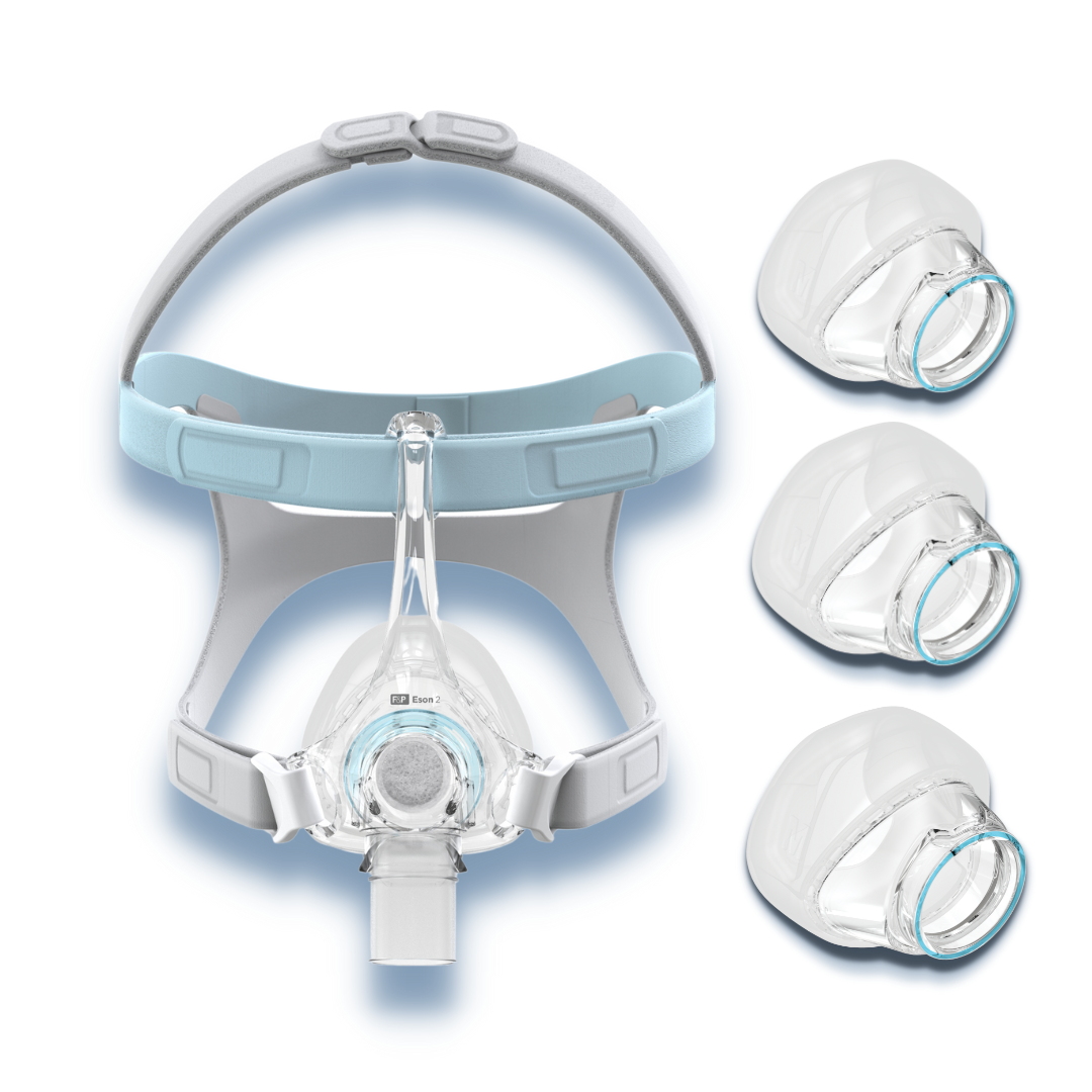 Fisher & Paykel Eson 2 nasal CPAP mask fit pack with RollFit seal and intuitive headgear