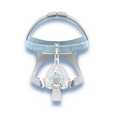 Front view of Fisher & Paykel Eson 2 nasal CPAP mask showing washable diffuser and slim frame