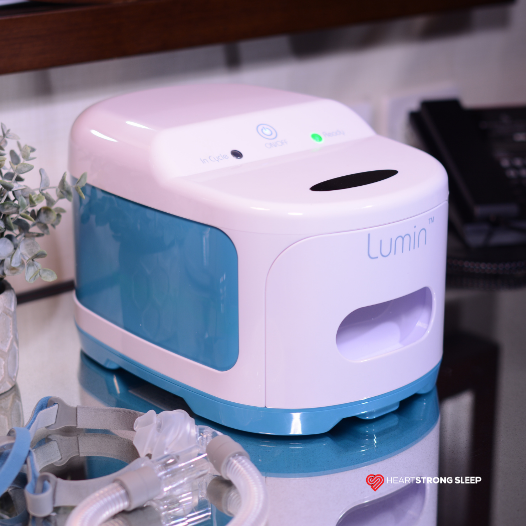 Front perspective of Lumin UV sanitizer multipurpose disinfection box